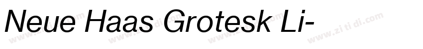 Neue Haas Grotesk Li字体转换